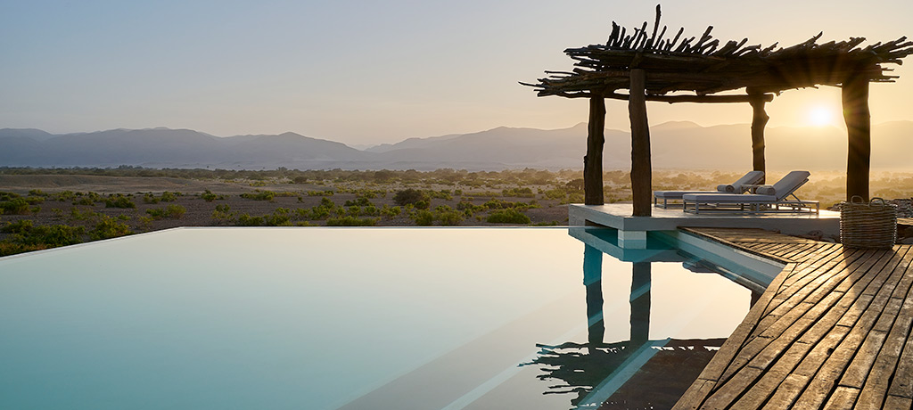 Africa Namibia Okahirongo Elephant Lodge pool